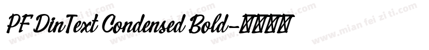 PF DinText Condensed Bold字体转换